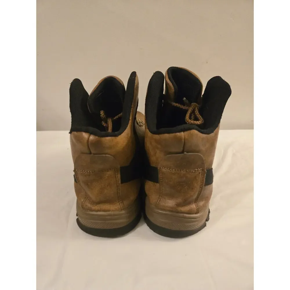 OwnShoe Mens Brown Work Boots Steel Toe Waterproof Industrial SZ 46